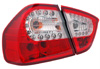 BMW 3 Series '06-'08 E90 4dr  LED Taillights Red/Clear