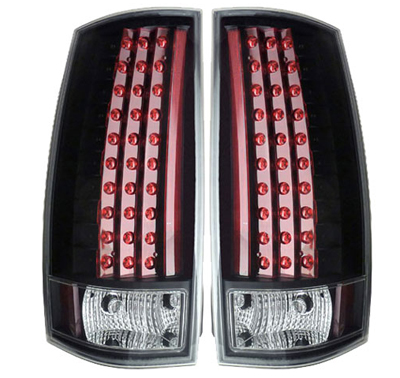 Chevy Suburban '07-'09 LED G3 Tail Light Set - Black