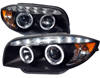 BMW E87 1-Series '08-'11 Dual Halo LED Projector Headlights - Black