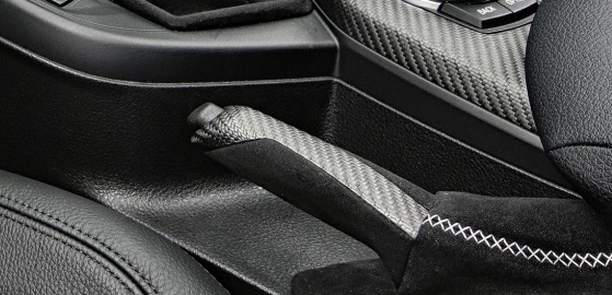 Genuine BMW F22 2 Series M Performance Carbon Fiber & Alcantara E-Brake Handle Assembly