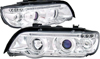 BMW E53 X5 '01 - '03  LED Projector Angel Eye Headlights w/ Chrome Housings