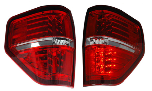 Ford F150 LED Tail Lights Red/Clear - '09 +