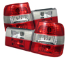 BMW 5 Series E34 Red / Clear Taillight Set  '89-'95