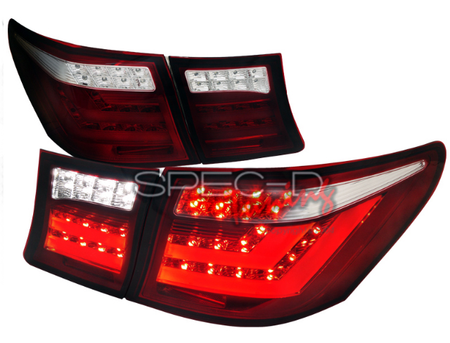 Lexus LS 460 '07-'09 4pce. LED Tail Light Set - Red / Clear