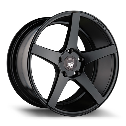 Ruger Five  - Porsche Wheel  Matte Black , Satin Silver