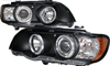 BMW E53 X5 '01- '03 LED Projector Angel Eye USA Headlights w/ Black Housings