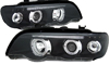 BMW E53 X5 '01- '03 LED  Projector Angel Eye Headlights w/ Black Housings