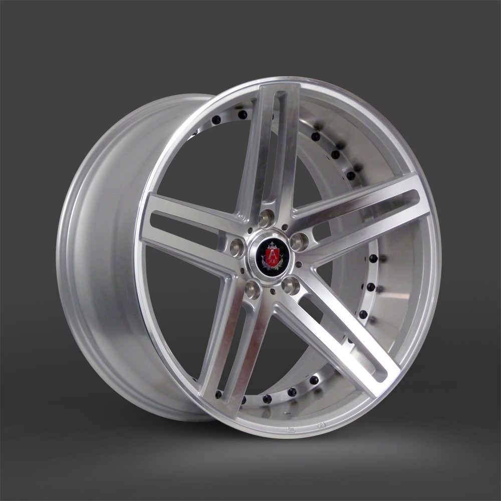 AXE Design EX20 Mirror Lip Wheels Silver, Semigloss Black, Black Machine Face - 20" or 22" Staggered