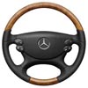 MB R230 Wood & Leather Steering Wheel