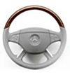 MB W221 Wood & Leather Steering Wheel