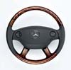 MB W221 '07 Wood & Leather Steering Wheel