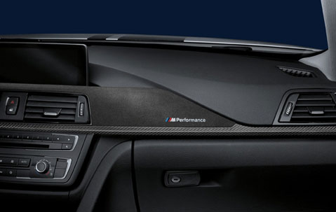 Genuine BMW M Performance Carbon Fiber & Alcantara Interior Trim Kit - F30 320 328 335