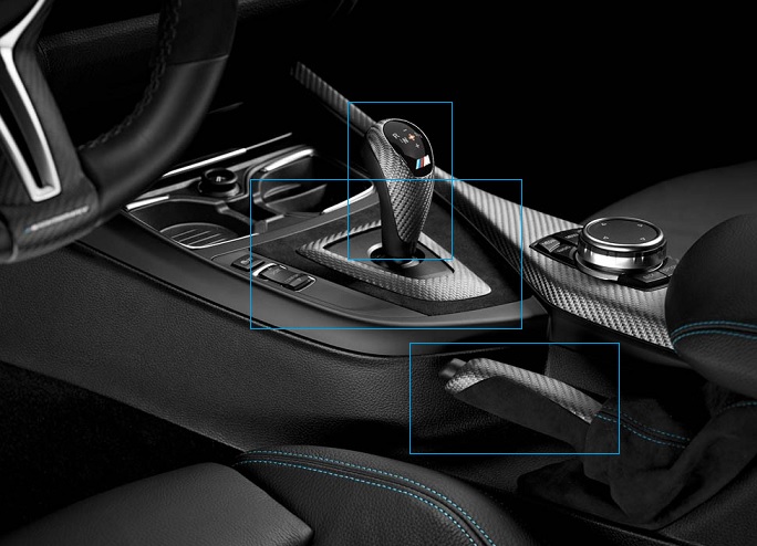 Genuine BMW F87 M2 M Performance Carbon Fiber/Alcantara Interior Equipment Kit