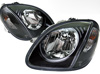 Mercedes Benz SLK R170 '98-'04 Black Headlight Set