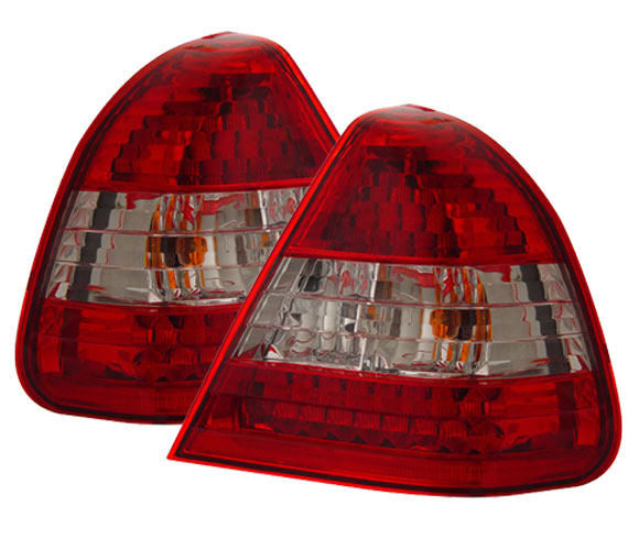 Mercedes Benz '94-'00  W202 C Class LED  Red/Clear  Taillight Set
