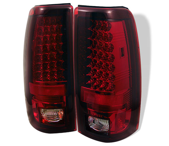 Chevy Silverado '03-'06 1500/2500/3500 LED Tail Lights  - Red / Clear