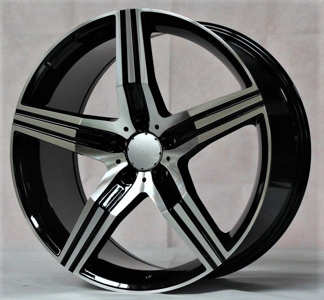 Mercedes Benz S63 AMG Style Black Machine Face Wheels - Staggered Set - 18" 19" 20"