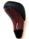 MB W140 S Class '95-'99  Zebrano Wood and Leather Shift  Knob