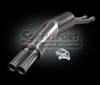 BMW E32 Supersport Stainless Steel Muffler with Dual Tips for 09/86 - 05/95 engine 730i