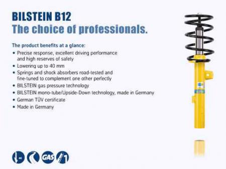 Bilstein Pro-Kit B12 Series Suspension Kit - Front and Rear - '08-'13 BMW 128i