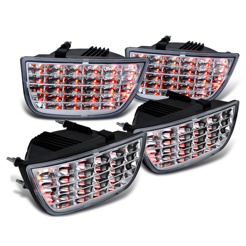 Chevy Camaro '10-'12  Sequential LED Tailight Set - Chrome - Smoke - Red