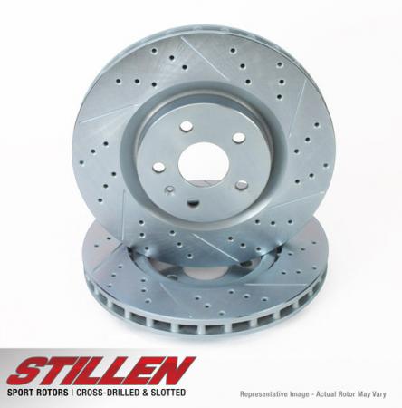 STILLEN BMW 3-Series, 428i, 428i xDrive Front Cross Drilled & Slotted 1-Piece Sport Rotors